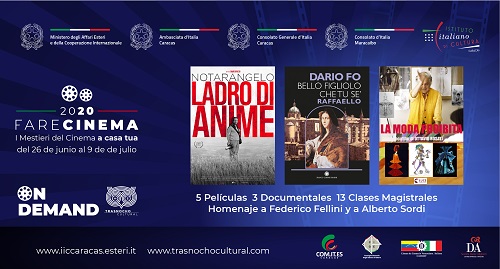 Festival de Cine Italiano será gratuito y vía web